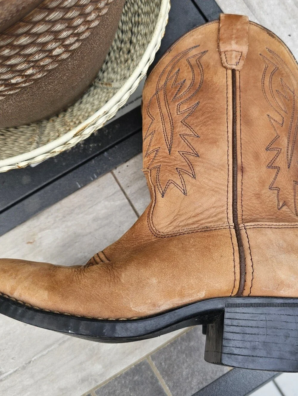 Old West Jama Corp Youth Cowboy Boots